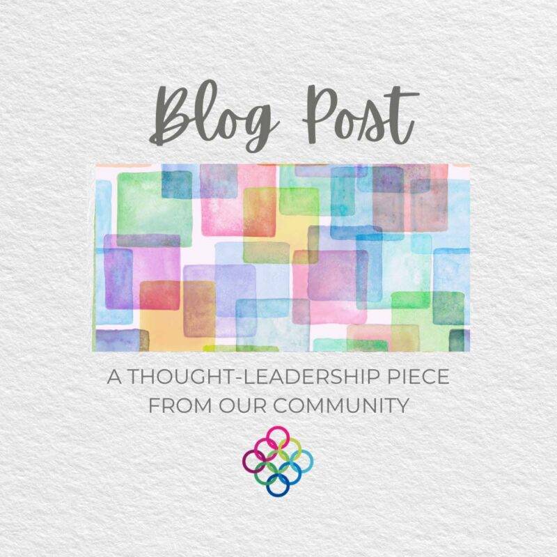Text reading "Blog Post: A thought leadership piece from our community"